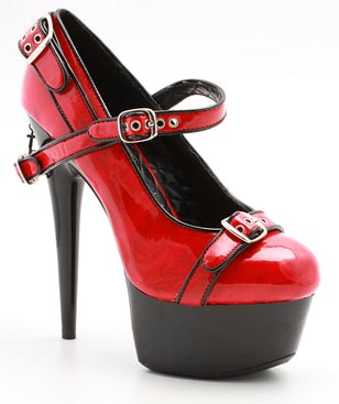 Sexy Red Platform High Heel Shoes